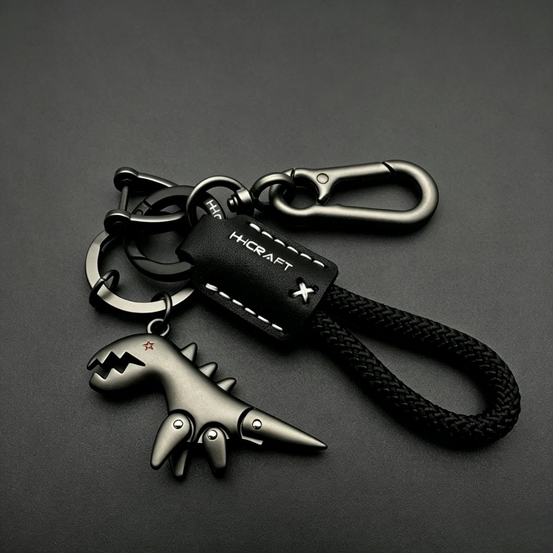 Cool Black Dinosaur Keychain w - مراجعة Street Fashion Rings وسعره