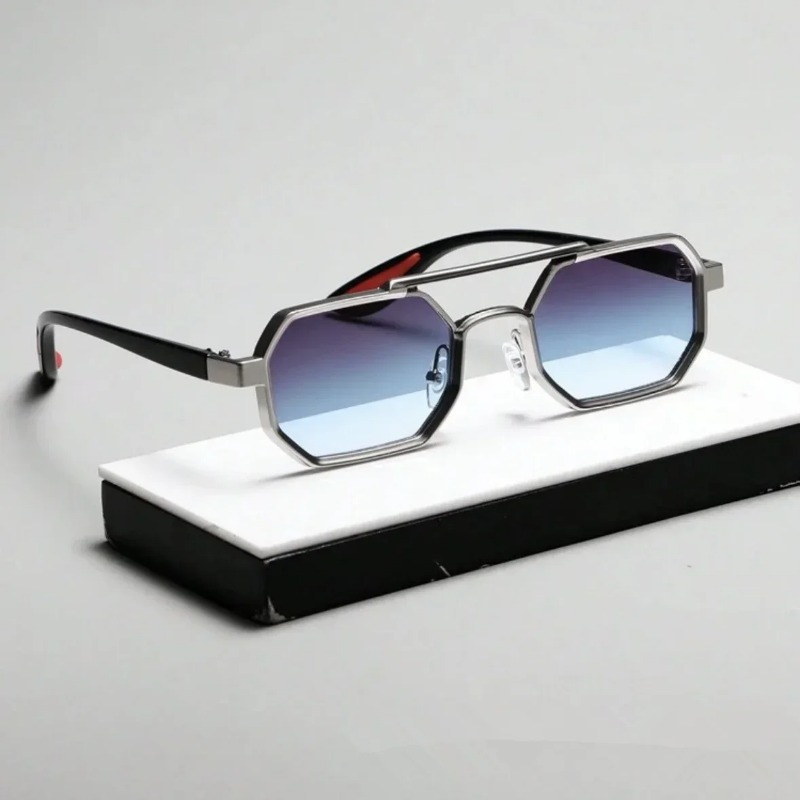 Vintage Square Sunglasses for  - مراجعة Street Fashion Glasses وسعره