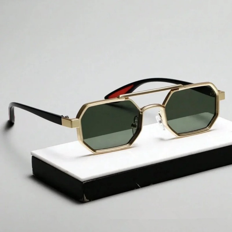 Vintage Square Sunglasses for  - مراجعة Street Fashion Glasses وسعره