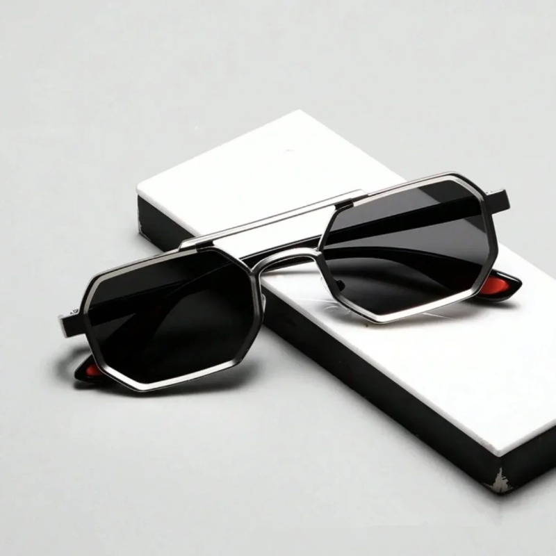 Vintage Square Sunglasses for  - مراجعة Street Fashion Glasses وسعره