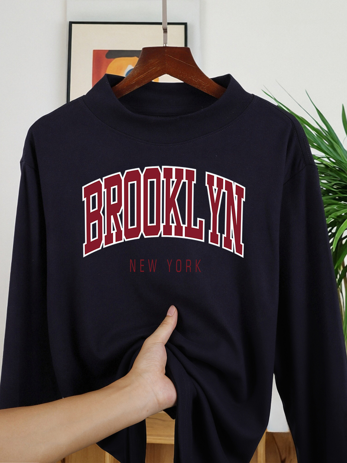Brooklyn New York Letter Print - مراجعة High Street Fashion New York وسعره