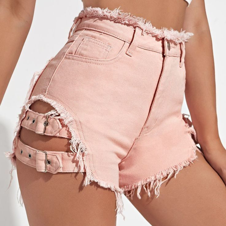 Women High Waist Denim Shorts  - مراجعة Street Fashion Denim وسعره