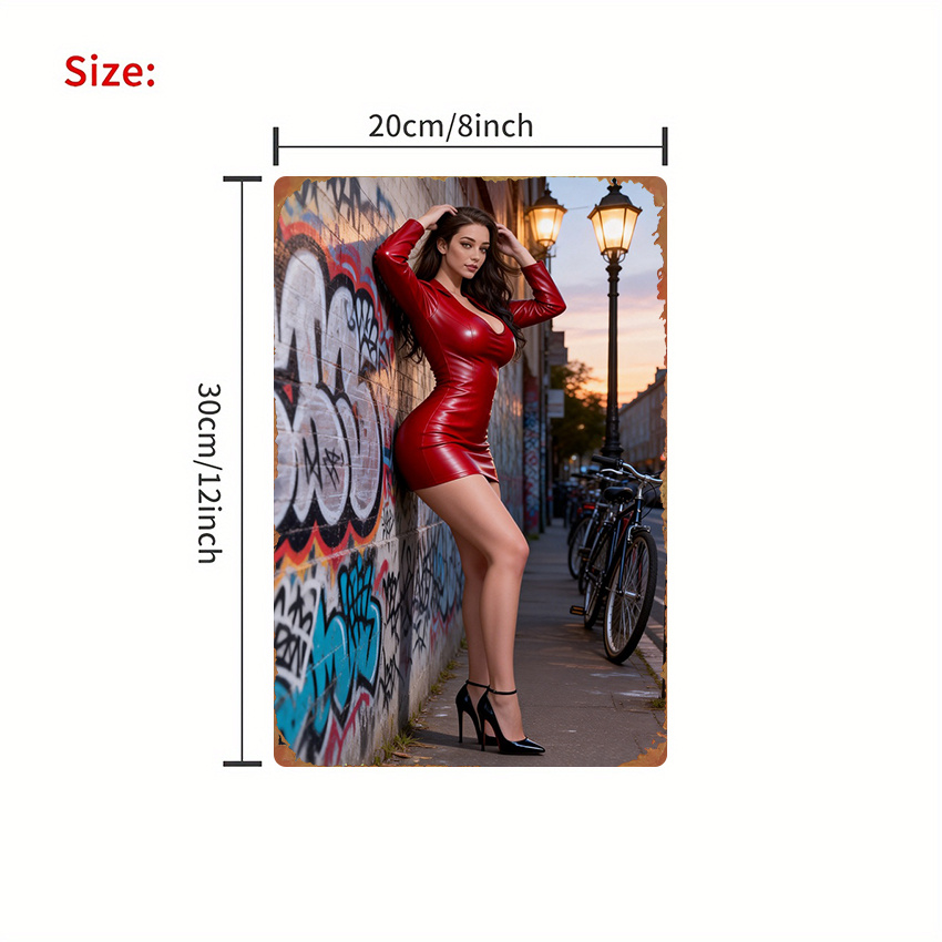 2D Flat Metal Sign - Fashion S - مراجعة Street Fashion Art وسعره