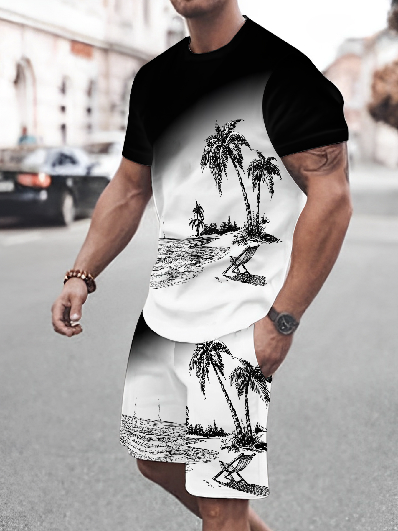 2026 Summer New Men's Short-Sl - مراجعة Street Fashion For 2026 وسعره