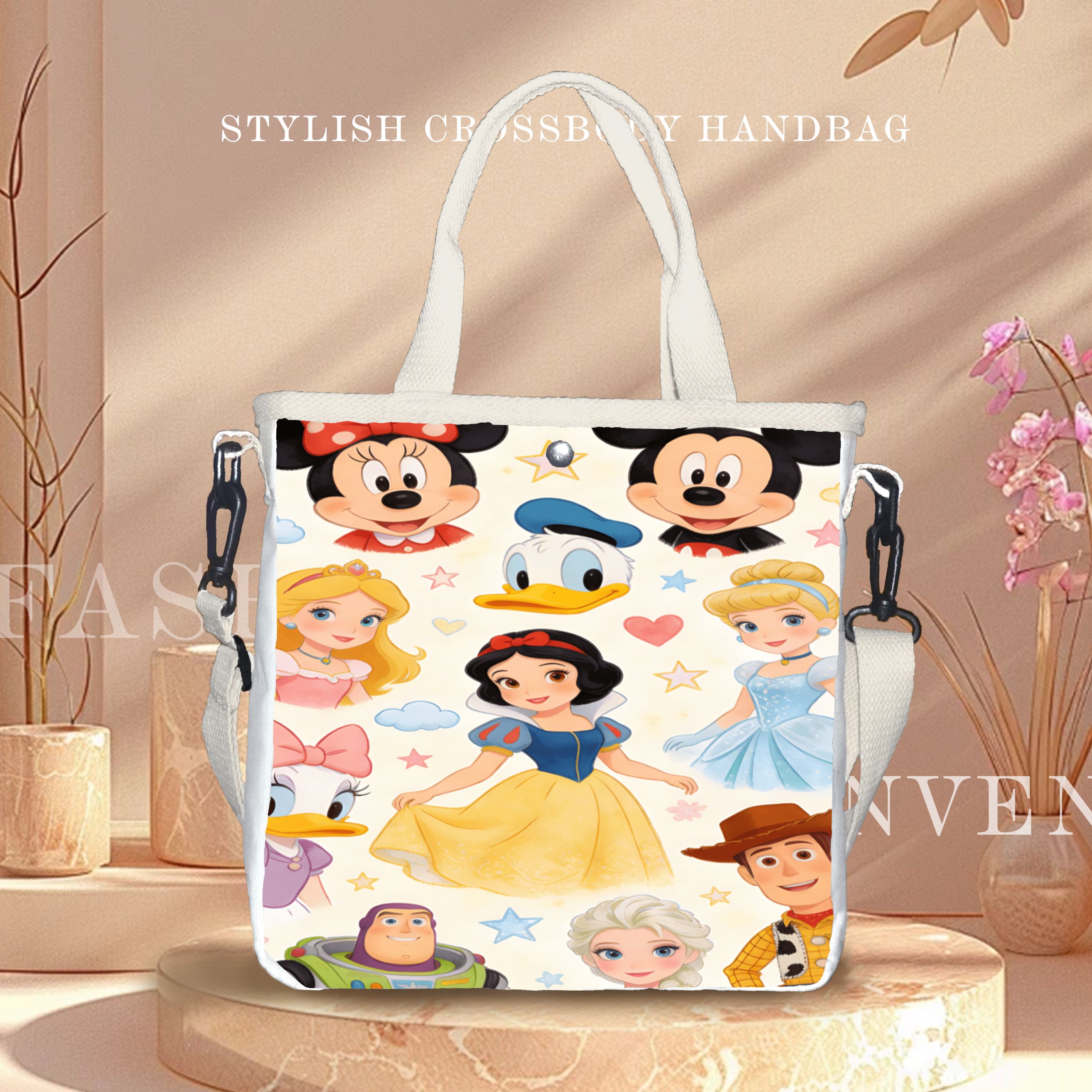 Multifunctional Princess Tote  - مراجعة Tote Bag Canvas Print وسعره