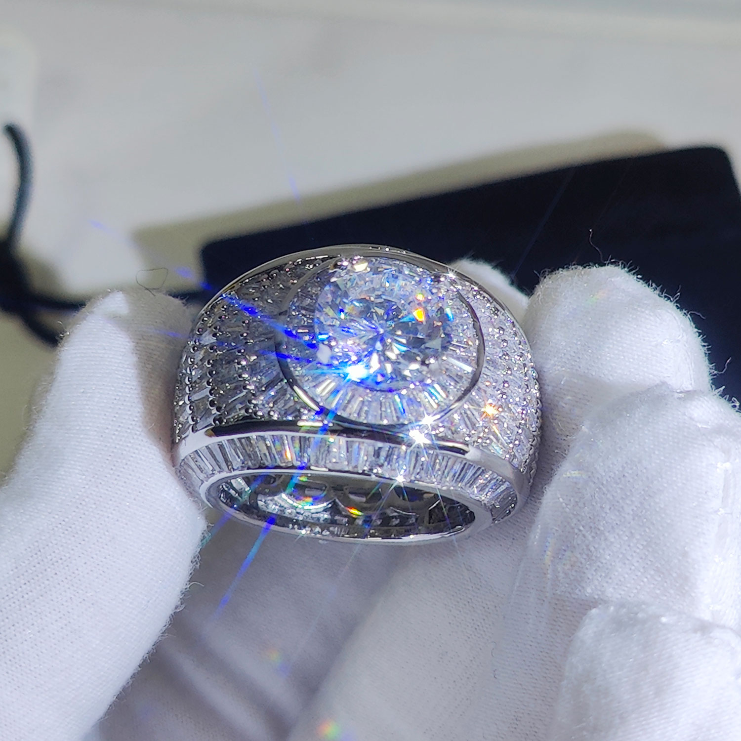Silver/18k Gold Plated Cluster - مراجعة Street Fashion Rings وسعره