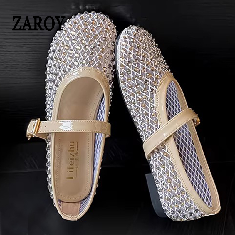 ZAROY Rhinestone Mesh Ballet F - مراجعة Street Fashion Luxury وسعره