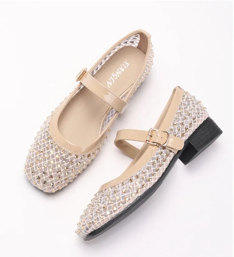 ZAROY Rhinestone Mesh Ballet F - مراجعة Street Fashion Luxury وسعره