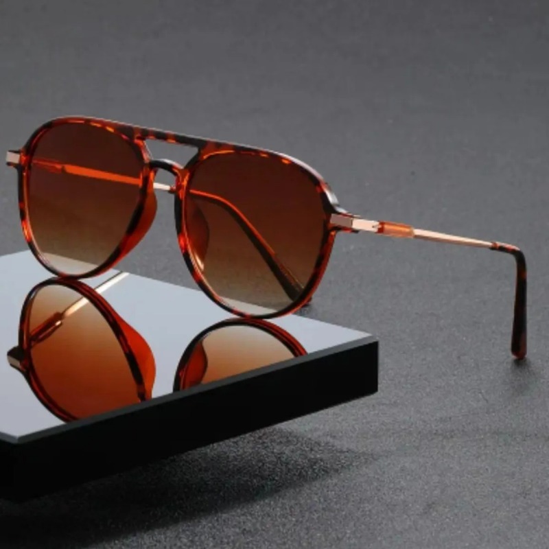 1pcs Vintage Pilot Sunglasses  - مراجعة Street Fashion Glasses وسعره