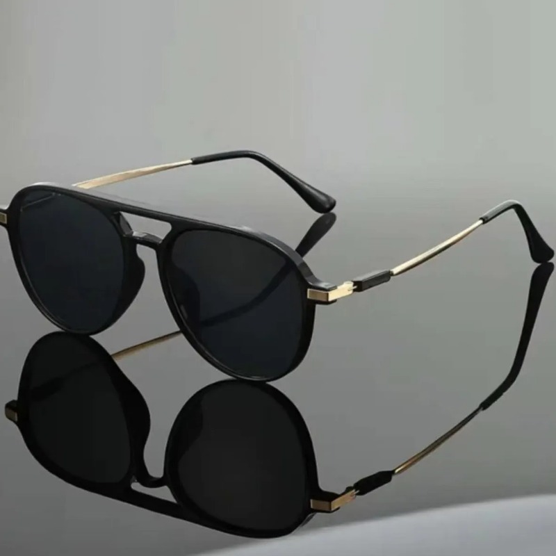 1pcs Vintage Pilot Sunglasses  - مراجعة Street Fashion Glasses وسعره