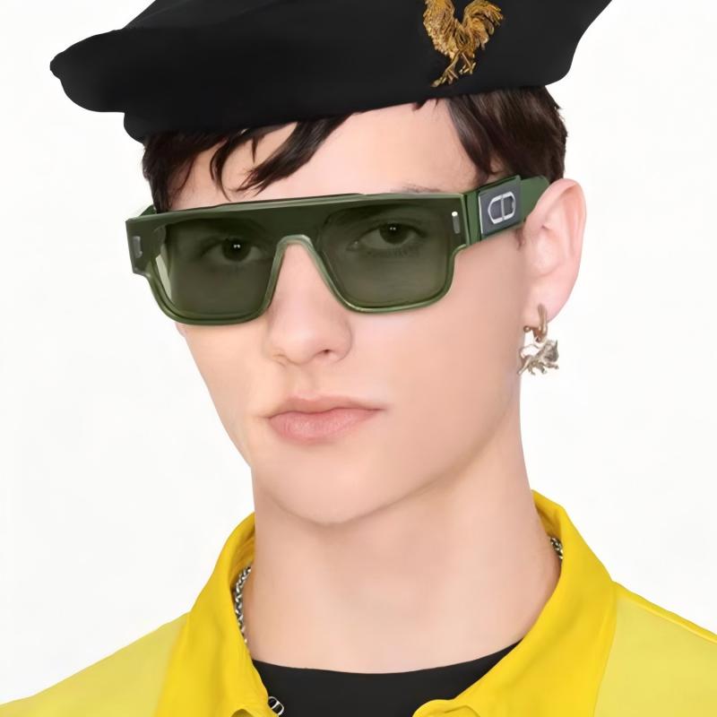 Trendy green square frame sung - مراجعة Street Fashion China Models وسعره