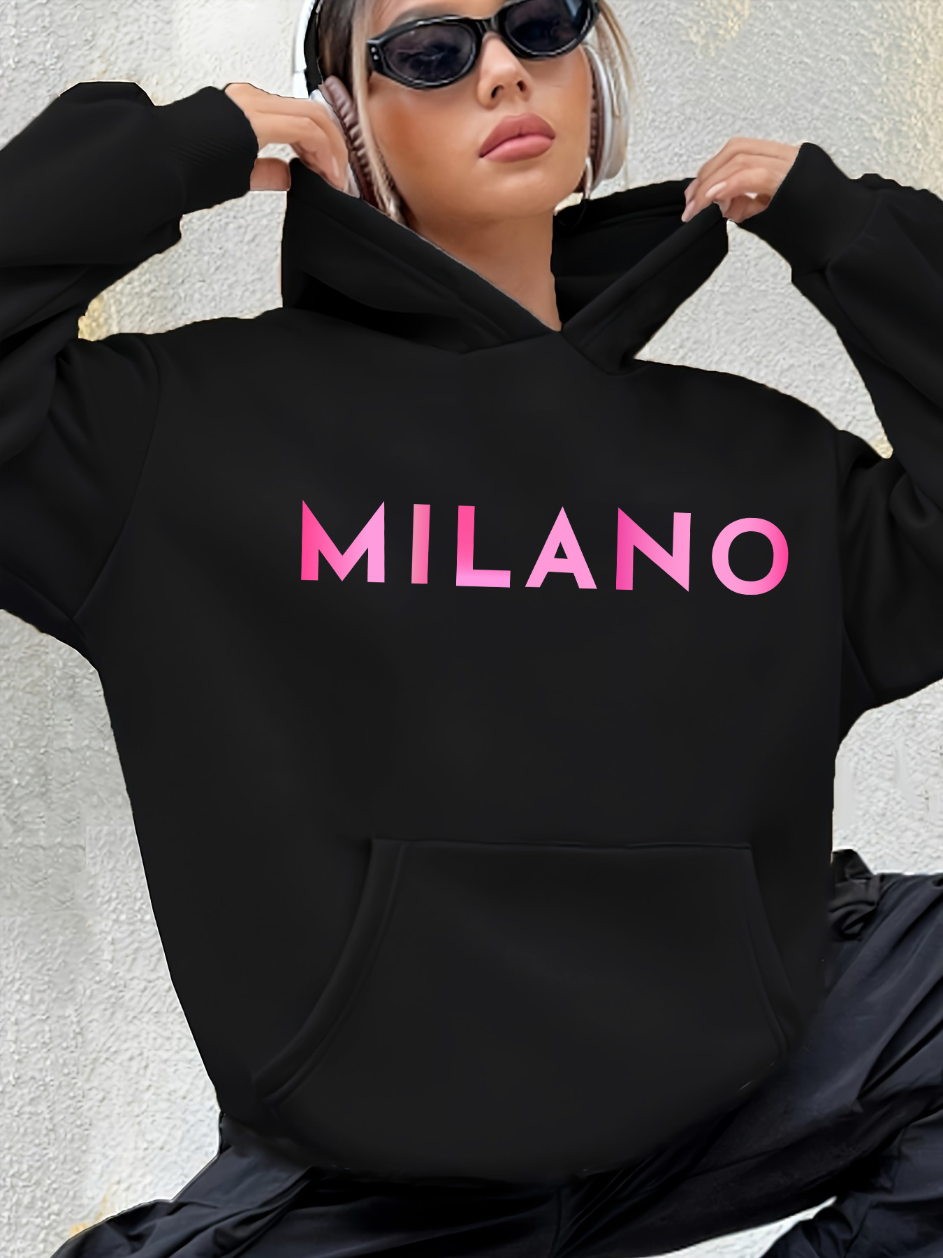 Women's MILANO Print Sweatshir - مراجعة Street Fashion Milano وسعره