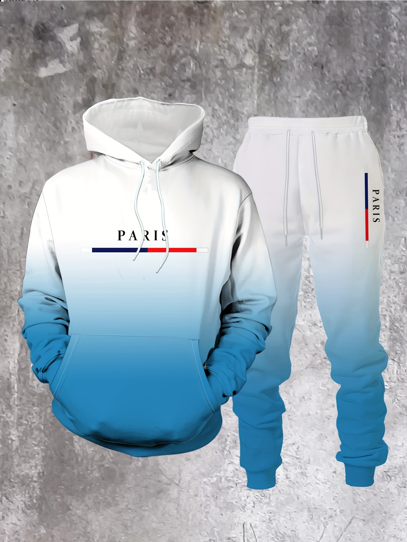 Gradient Color Paris Tracksuit - مراجعة Street Fashion In Paris وسعره