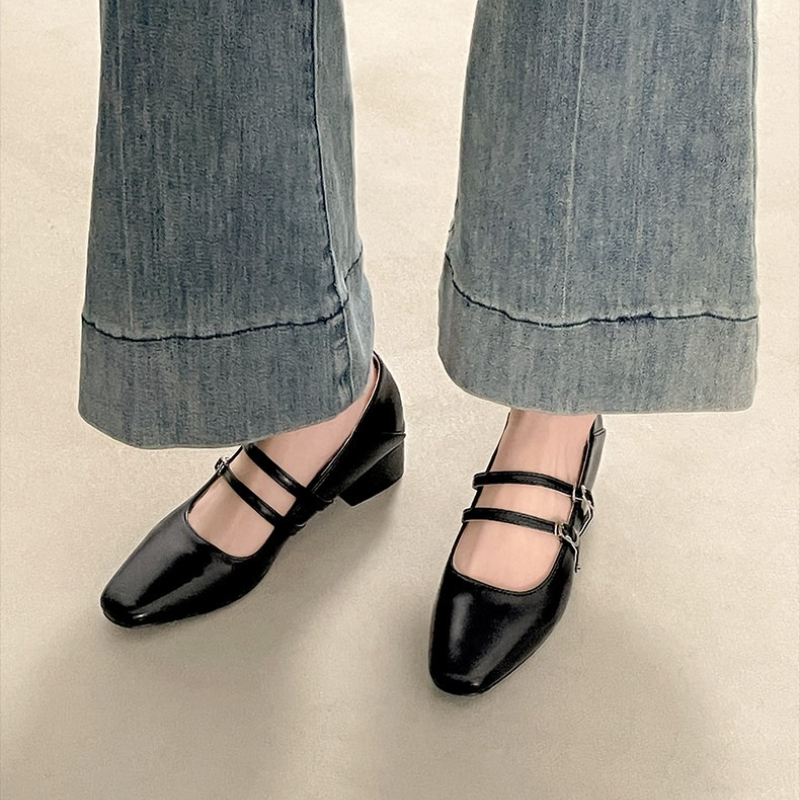 Square Toe Low Heel Women Silv - مراجعة Street Fashion Lady وسعره