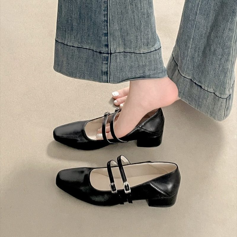 Square Toe Low Heel Women Silv - مراجعة Street Fashion Lady وسعره