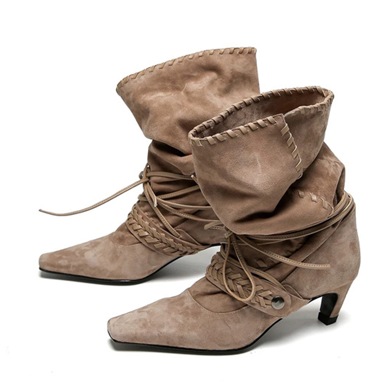 Liyke Autumn Winter Brown Sued - مراجعة Street Fashion Lady وسعره