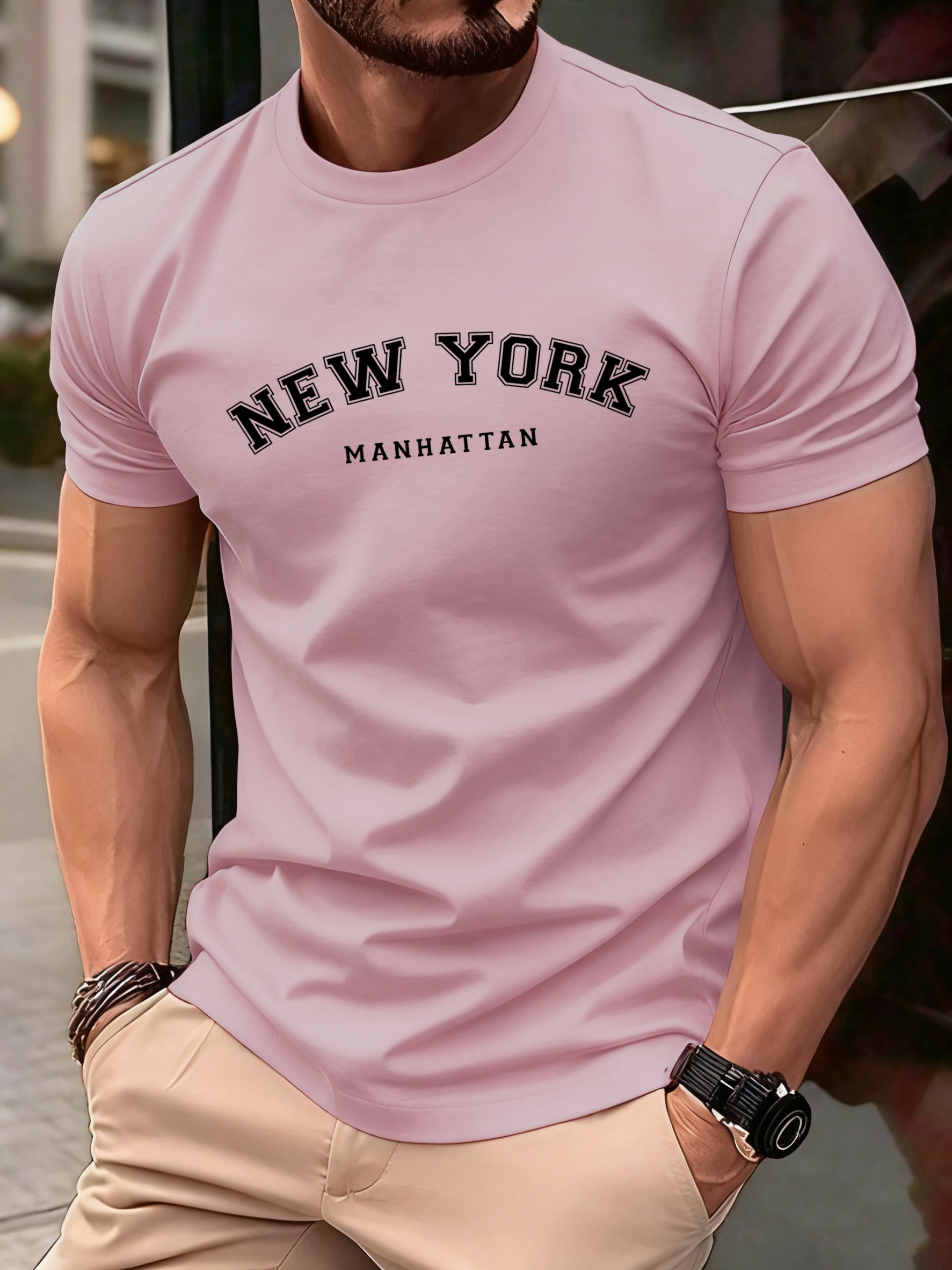 New York Manhattan Print T-Shi - مراجعة High Street Fashion New York وسعره