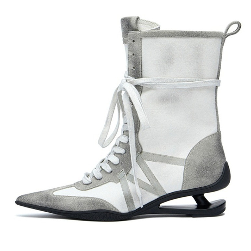 Pointed Toe Cross-tied Designe - مراجعة Street Fashion Female وسعره