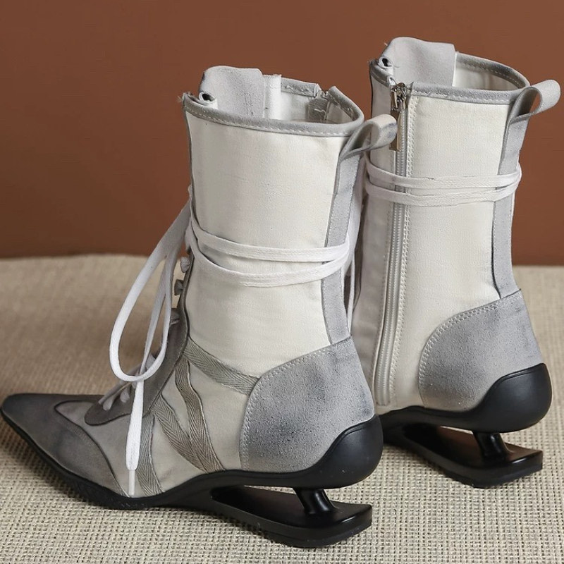 Pointed Toe Cross-tied Designe - مراجعة Street Fashion Female وسعره
