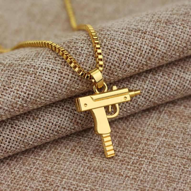 Trendy Uzi Gun Shaped Pendant  - مراجعة Street Fashion Art وسعره