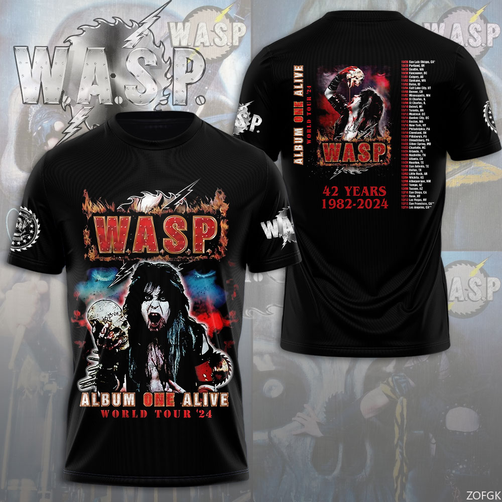 W.A.S.P Rock 3D Printing T-shi - مراجعة Street Fashion Art وسعره