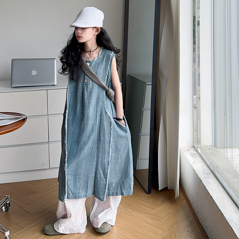 Loose Style Kids Luxury Summer - مراجعة Street Fashion Denim وسعره