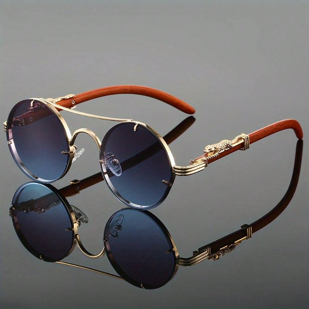 Stylish Round Metal Frame Sung - مراجعة Street Fashion Luxury وسعره