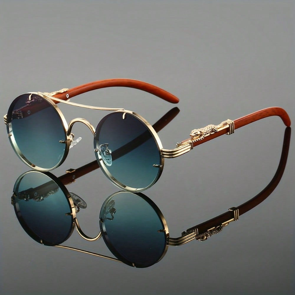 Stylish Round Metal Frame Sung - مراجعة Street Fashion Luxury وسعره