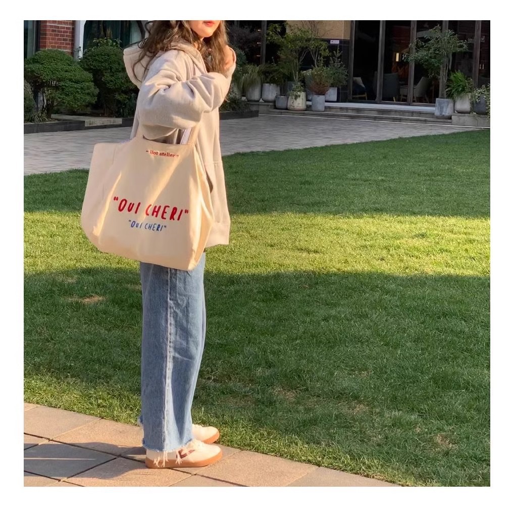 Versatile Double Striped Embro - مراجعة Tote Bag Canvas Print وسعره