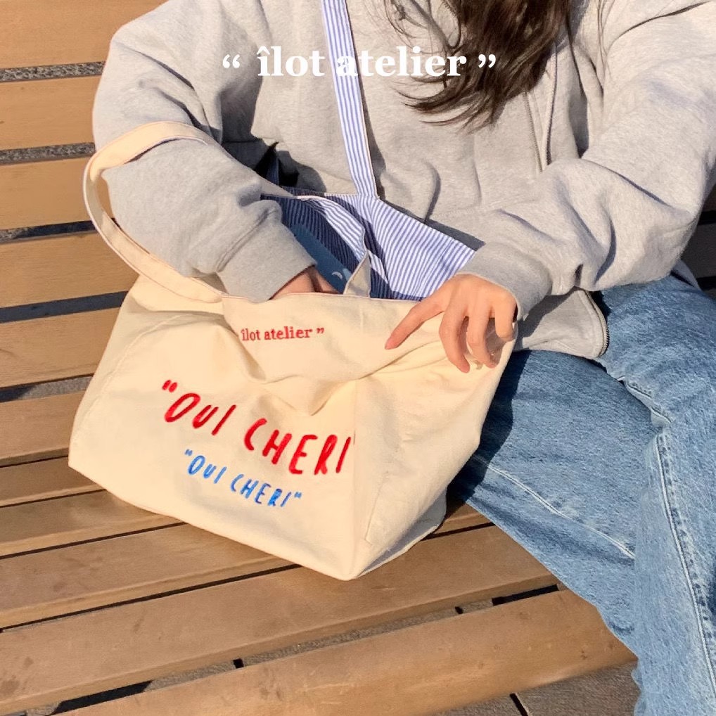 Versatile Double Striped Embro - مراجعة Tote Bag Canvas Print وسعره