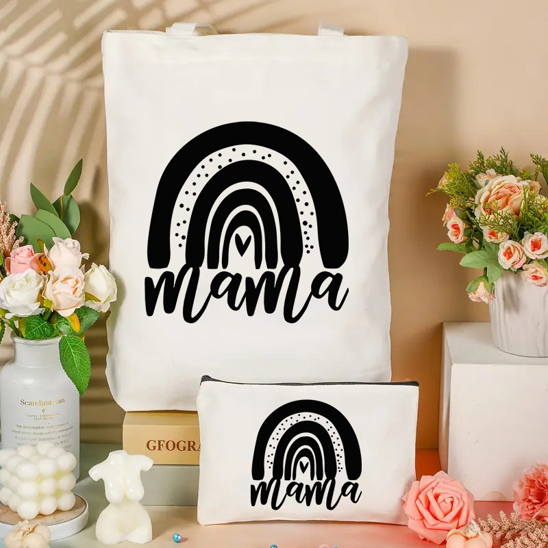 Mama Printed Shoulder Bag, Reu - مراجعة Tote Bag Canvas Print وسعره