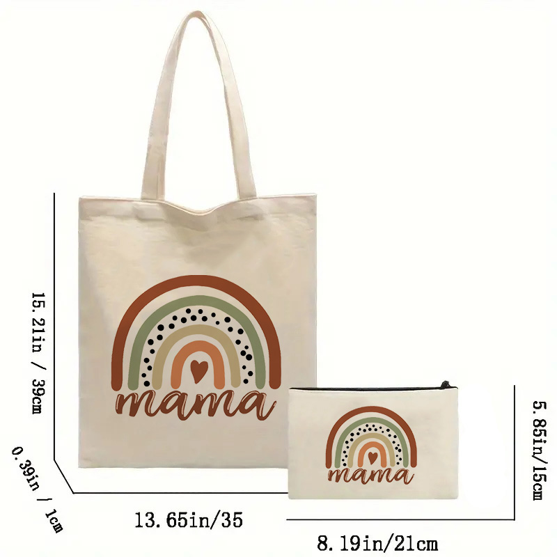 Mama Printed Shoulder Bag, Reu - مراجعة Tote Bag Canvas Print وسعره