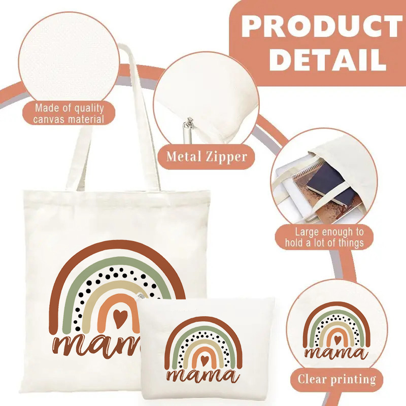 Mama Printed Shoulder Bag, Reu - مراجعة Tote Bag Canvas Print وسعره