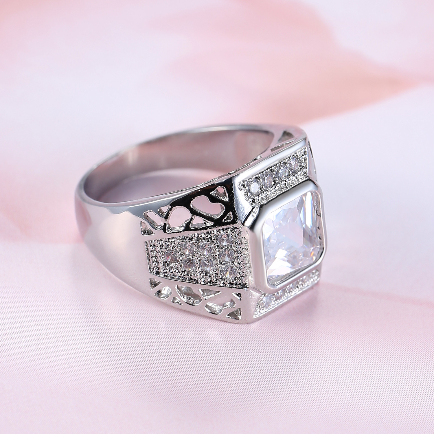 Luxury 925 Sterling Silver Hip - مراجعة Street Fashion Rings وسعره